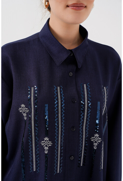 Desenli Tunik Pantolon İkili Takım 6720