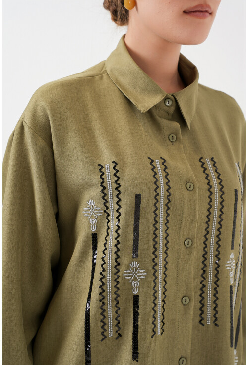 Desenli Tunik Pantolon İkili Takım 6720