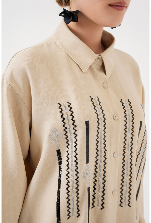 Desenli Tunik Pantolon İkili Takım 6720