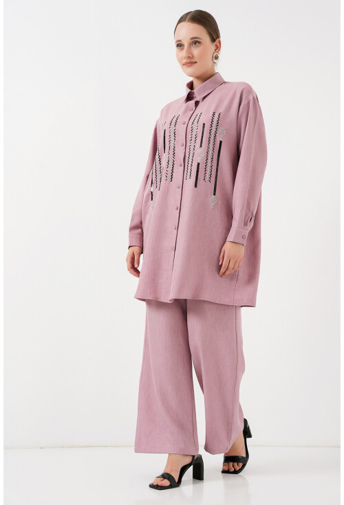 Desenli Tunik Pantolon İkili Takım 6720