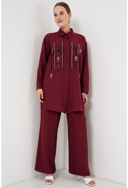 Desenli Tunik Pantolon İkili Takım 6720