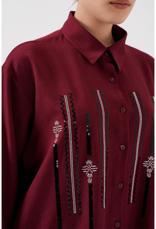 Desenli Tunik Pantolon İkili Takım 6720