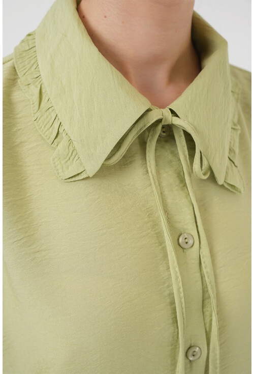 Fırfırlı Uzun Gömlek Tunik 5952