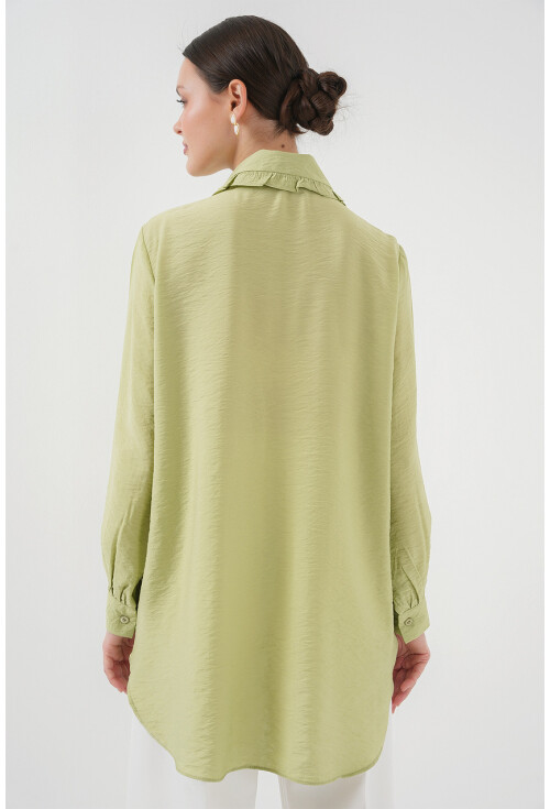 Fırfırlı Uzun Gömlek Tunik 5952