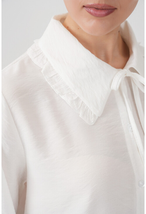 Fırfırlı Uzun Gömlek Tunik 5952