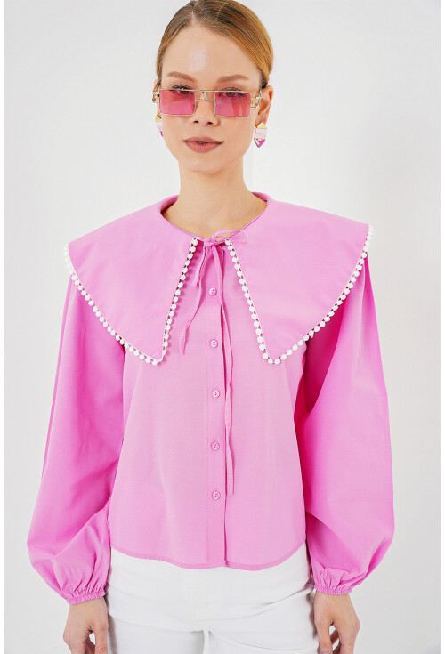 Kadın Bebe Yaka Gömlek 20314