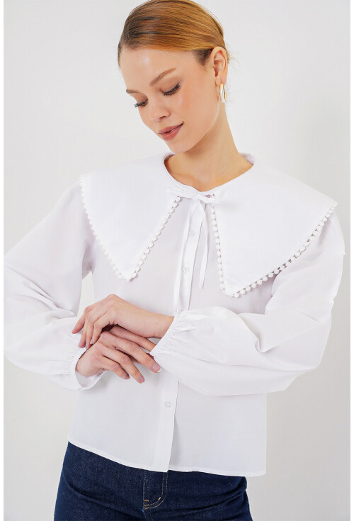 Kadın Bebe Yaka Gömlek 20314