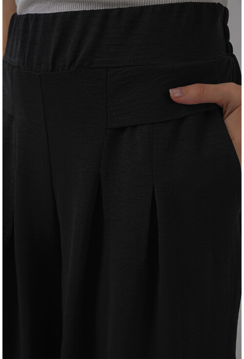 Kadın Geniş Paça Pileli Pantolon 6718