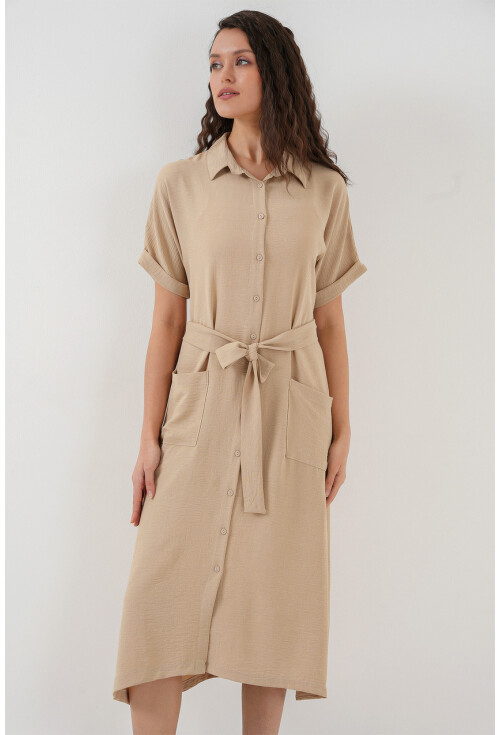 Kadın Kısa Kol Elbise 2214