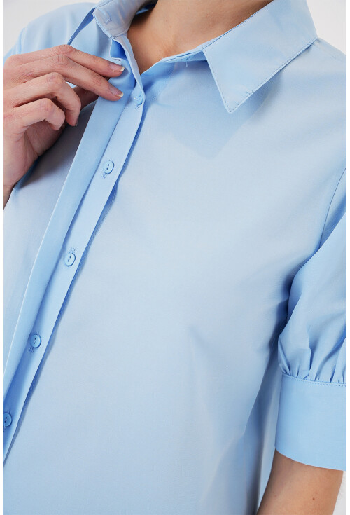 Kadın Kısa Kol Gömlek 20312