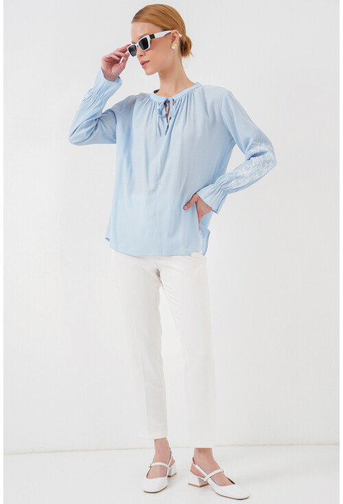 Kadın Nakışlı Örme Bluz 941