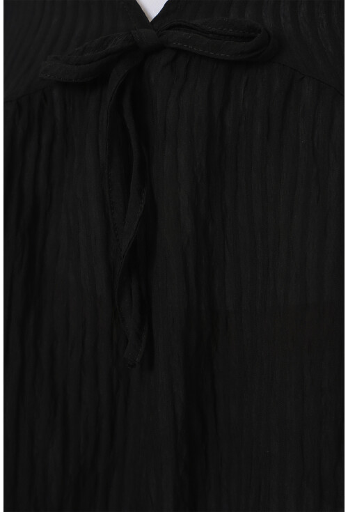 Kadın Önü Bağcıklı Uzun Kol Bluz 946