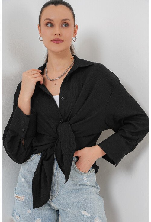 Kadın Örme Oversize Gömlek 20264