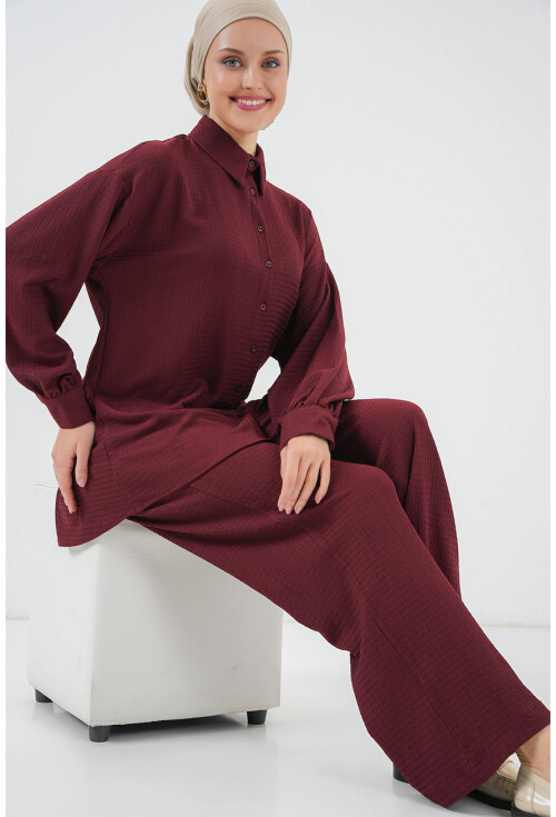 Kadın Örme Tesettür Alt Üst Takım 6711