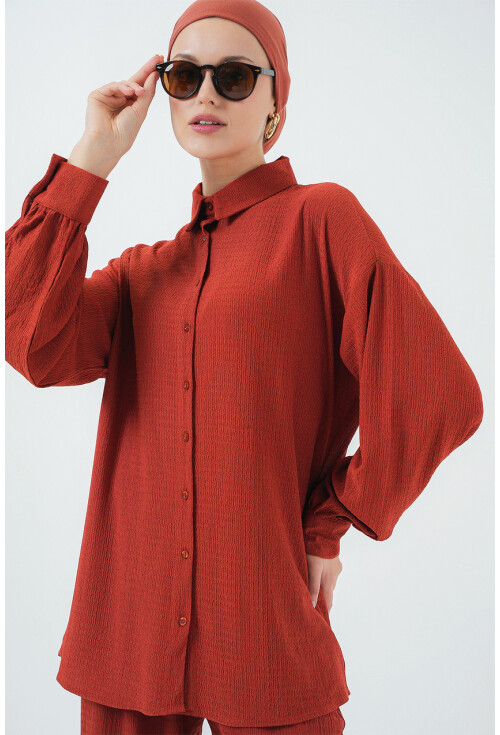 Kadın Örme Tesettür Alt Üst Takım 6711