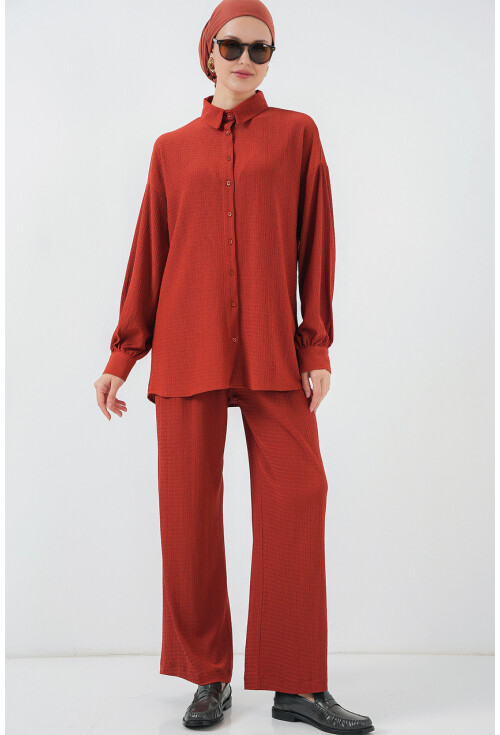 Kadın Örme Tesettür Alt Üst Takım 6711