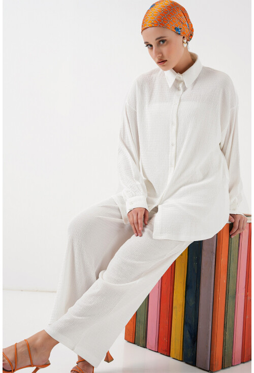 Kadın Örme Tesettür Alt Üst Takım 6711