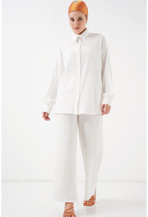 Kadın Örme Tesettür Alt Üst Takım 6711