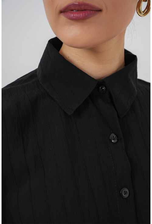 Kadın Oversize Bağcıklı Gömlek 5954
