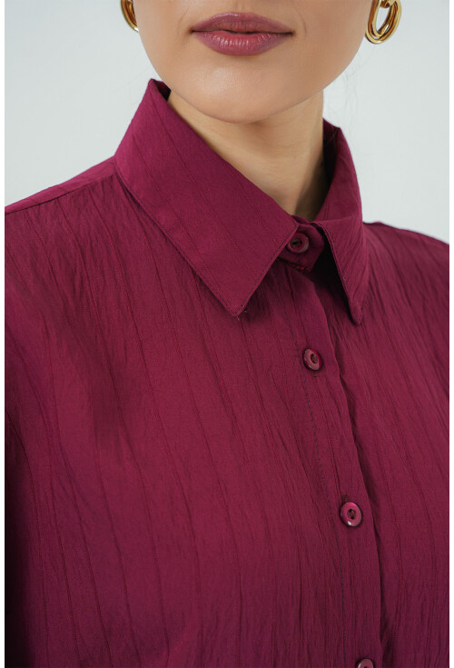 Kadın Oversize Bağcıklı Gömlek 5954