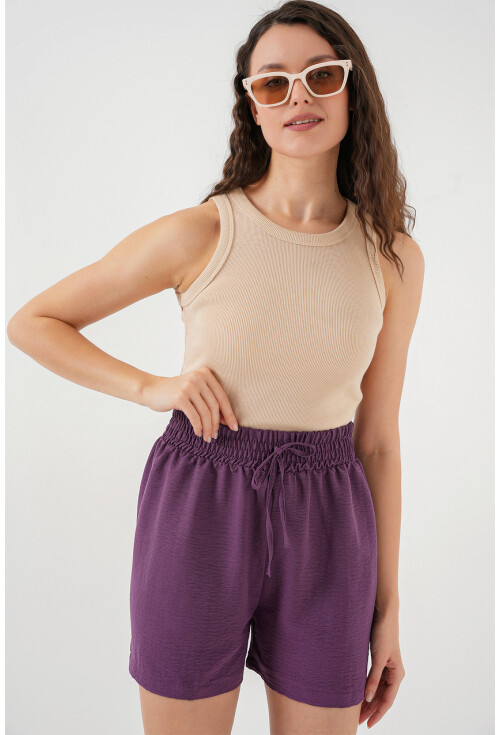 Kadın Rahat Kalıp Şort 5327