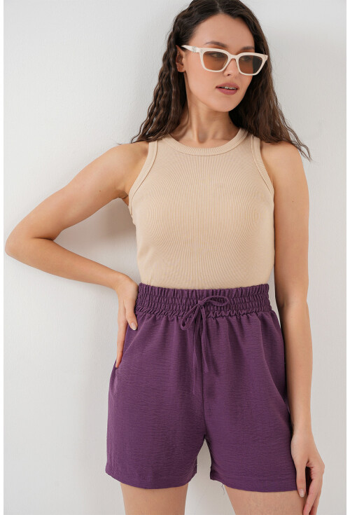 Kadın Rahat Kalıp Şort 5327