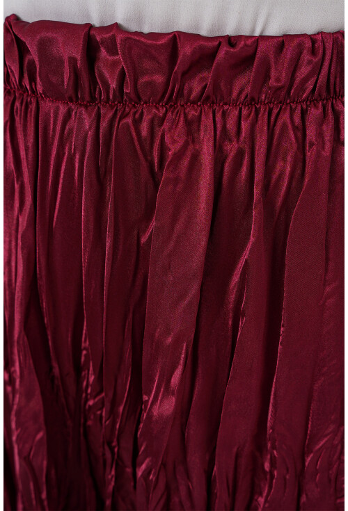 Kadın Uzun Kırışık Etek 8034