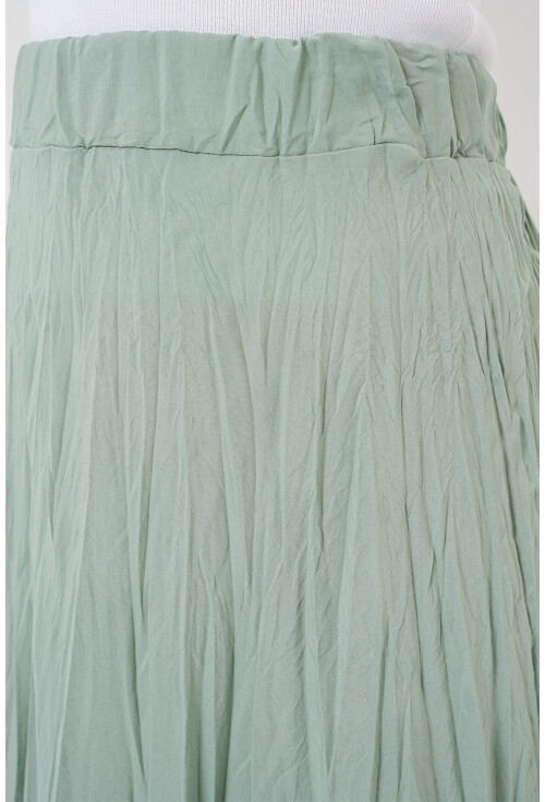 Kadın Uzun Kırışık Etek 8042