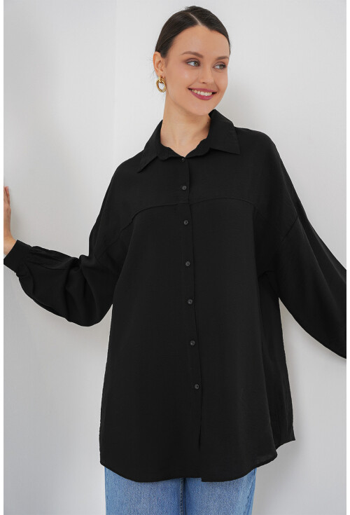Kadın Uzun Oversize Gömlek 5965