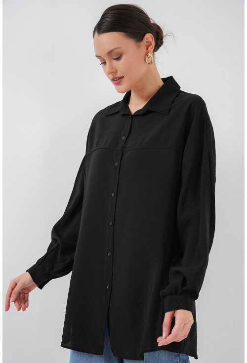 Kadın Uzun Oversize Gömlek 5965