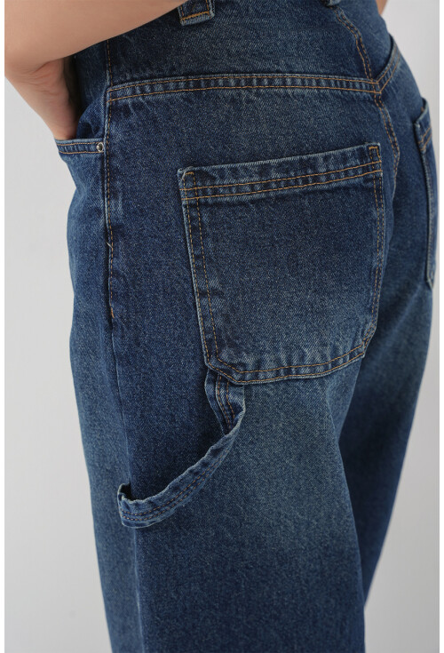 Kadın Yüksek Bel Kot Pantolon 6701