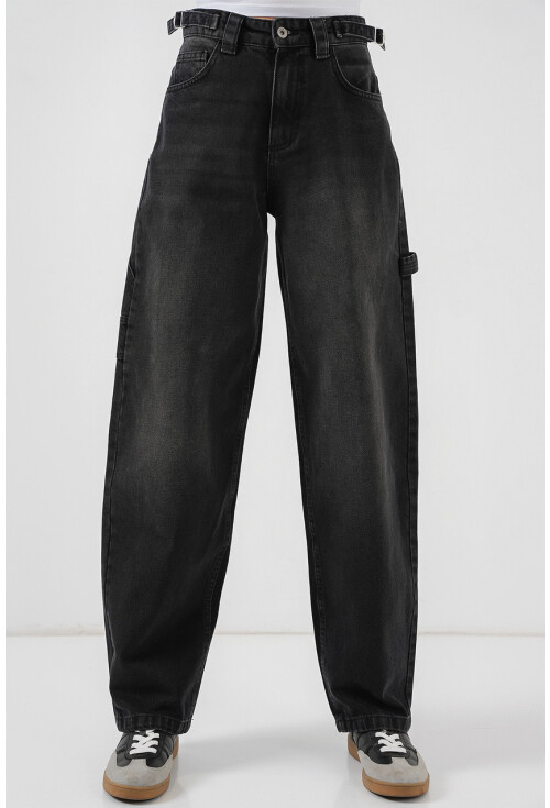 Kadın Yüksek Bel Kot Pantolon 6701