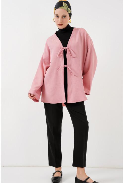 Keten Tesettür Kimono 5968