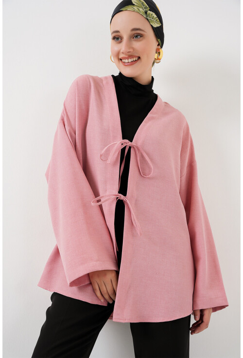 Keten Tesettür Kimono 5968