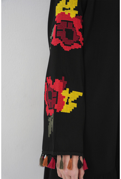 Nakışlı Midi Elbise 2531