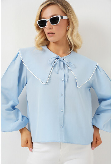 Kadın Bebe Yaka Gömlek 20314