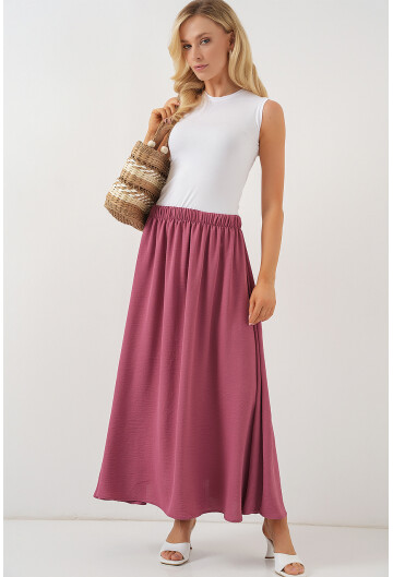 Kadın Uzun Ayrobin Etek 8050