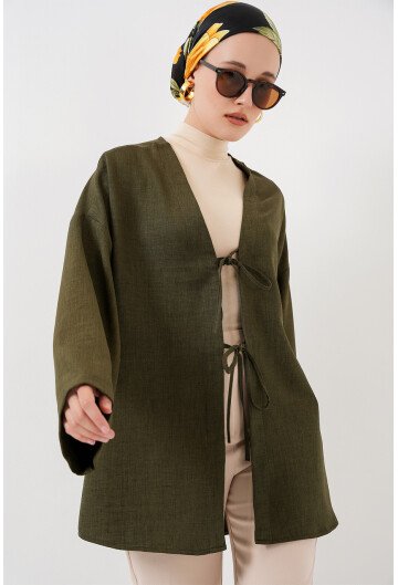 Keten Tesettür Kimono 5968