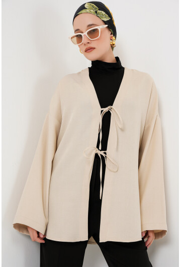 Keten Tesettür Kimono 5968