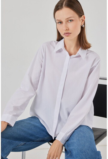 Kadın Basic Gömlek 20348