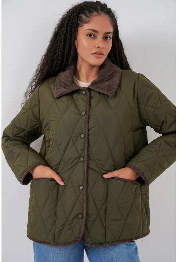 Kadın Kapitone Oversize Mont 5226