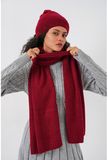 Kadın Triko Atkı Bere 15939