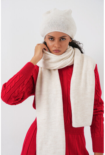 Kadın Triko Atkı Bere 15939