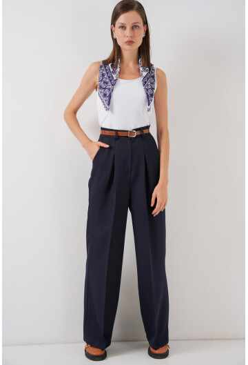 Kadın Yüksek Bel Palazzo Pantolon 30051