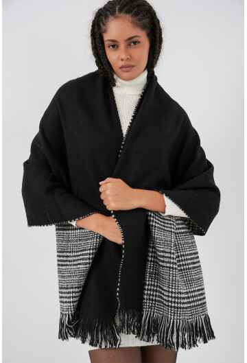 Kadın Yumuşak Dokulu Kalın Şal Atkı 15951