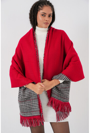 Kadın Yumuşak Dokulu Kalın Şal Atkı 15951