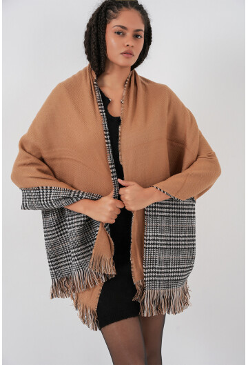 Kadın Yumuşak Dokulu Kalın Şal Atkı 15951