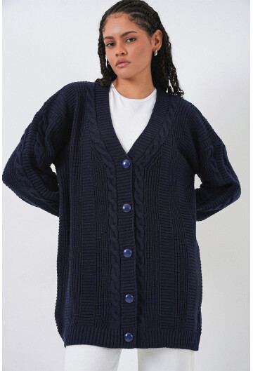 15768 Tesettür Triko Hırka