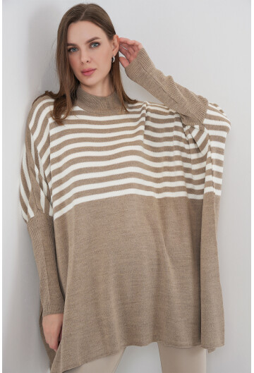 15783 Yırtmaçlı Panço Kazak