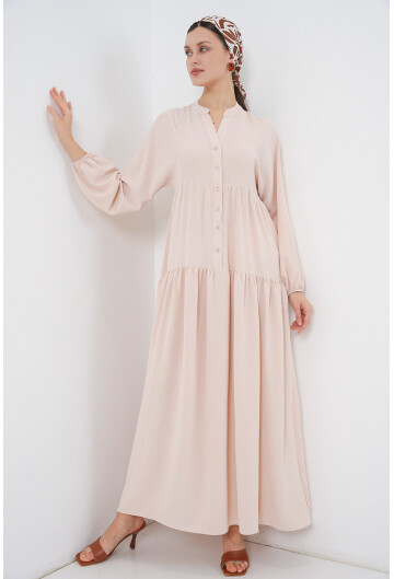 2527 Kadın Uzun Tesettür Elbise